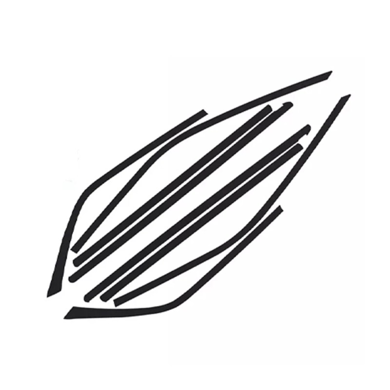 Cahuczlhoz For Chrysler 300 2011-2023 Side Window Trim Chrome Delete