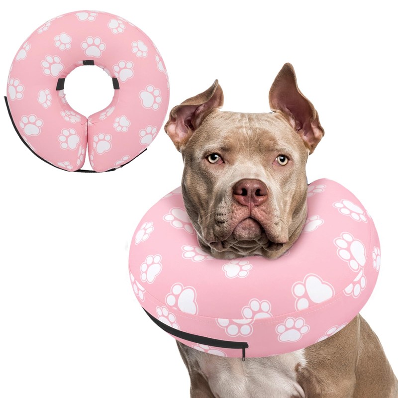 Supet Supet Inflatable Dog Cone Collar Alternative After Surgery, Dog