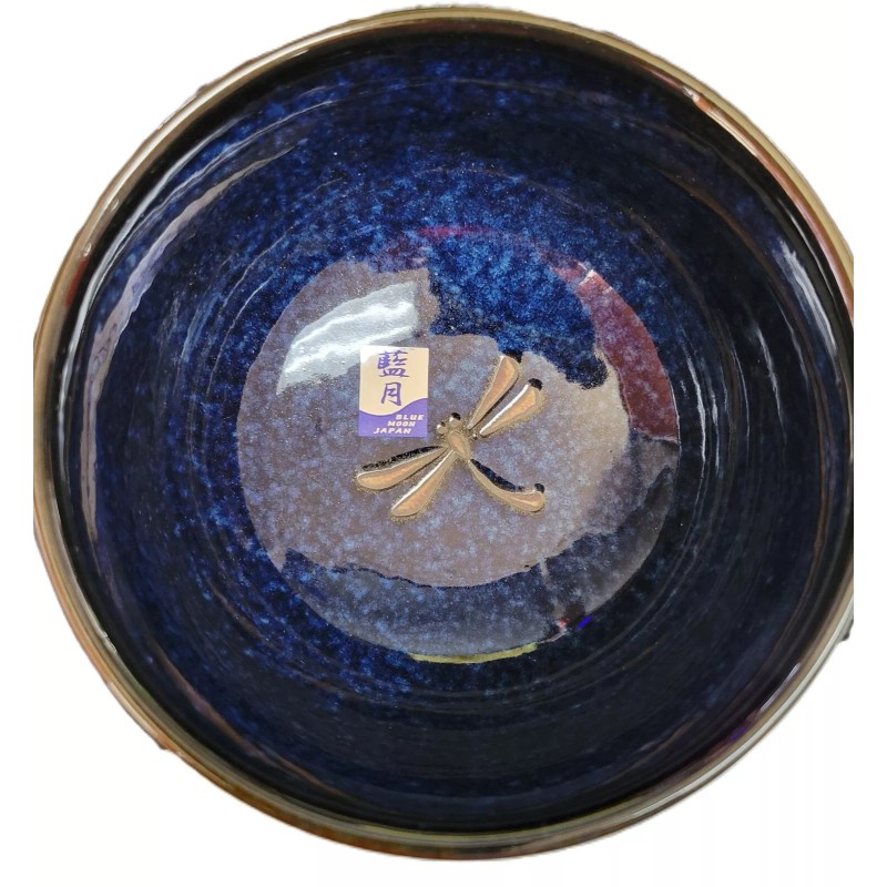 Dragonfly Rice Noodle Soup Bowls, Blue ( se of 6)