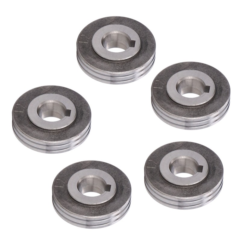 5Pcs Welder Wire Feed Roller 1.2‑1.2mm Groove Feeding Guide Wheel