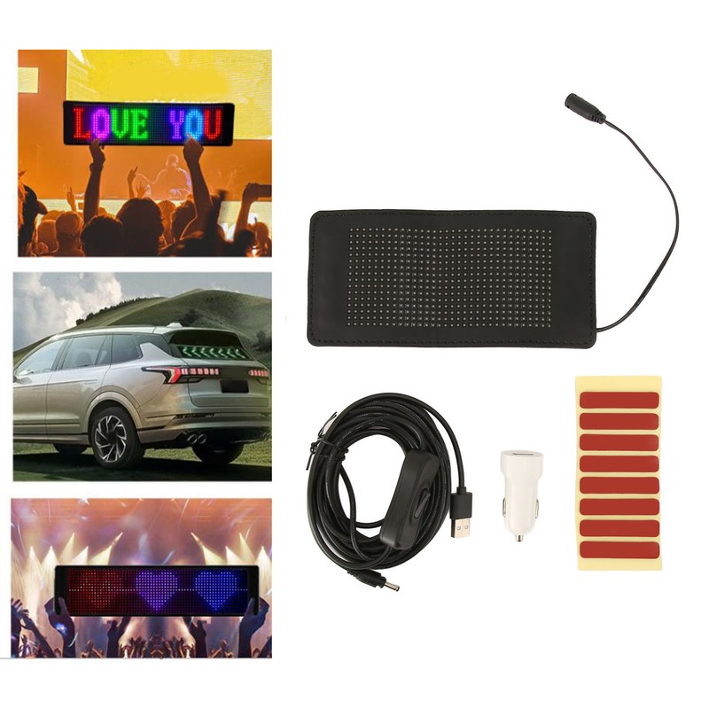 Programmable Scrolling LED Sign Bluetooth App Control LED Car Sign