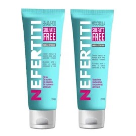 Nefertiti Sulfate Free Sham + Masc 250ml Cabello Estresado