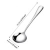 Round Soup Spoons Stainless Steel Spoon, Easy-Clean Round Soup Spoon,