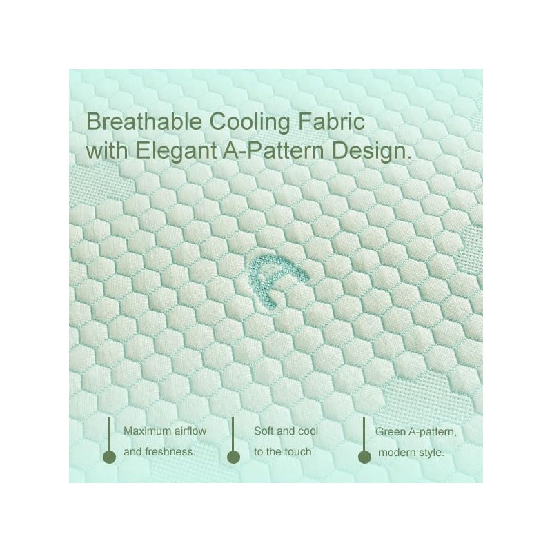ACCURATEX Cooling Memory Foam Pillows for Sleeping Queen Size Set
