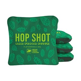 ACA Synergy Pro Professional Cornhole Bags Dual Sided Regulation 6x6 Set of 4 Hop Shot Green