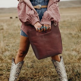 S-ZONE Women Vintage Genuine Leather Crossbody Bag Distressed Foldable Clutch Top Handle Handbag Purse