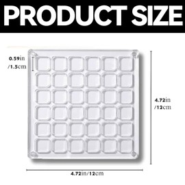 DEFIYEAR Acrylic Magnetic Seashell Display Box, 36 Grids Seashell Display Box, Storage Case for Seashells Jewelry Starfish and Small Collectibles, Acrylic Shell Display Box for Stylish Storage