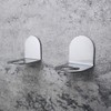 2pcs Wall Mounted Hand Holder Hanging Rack Shampoo Shelf Kitchen