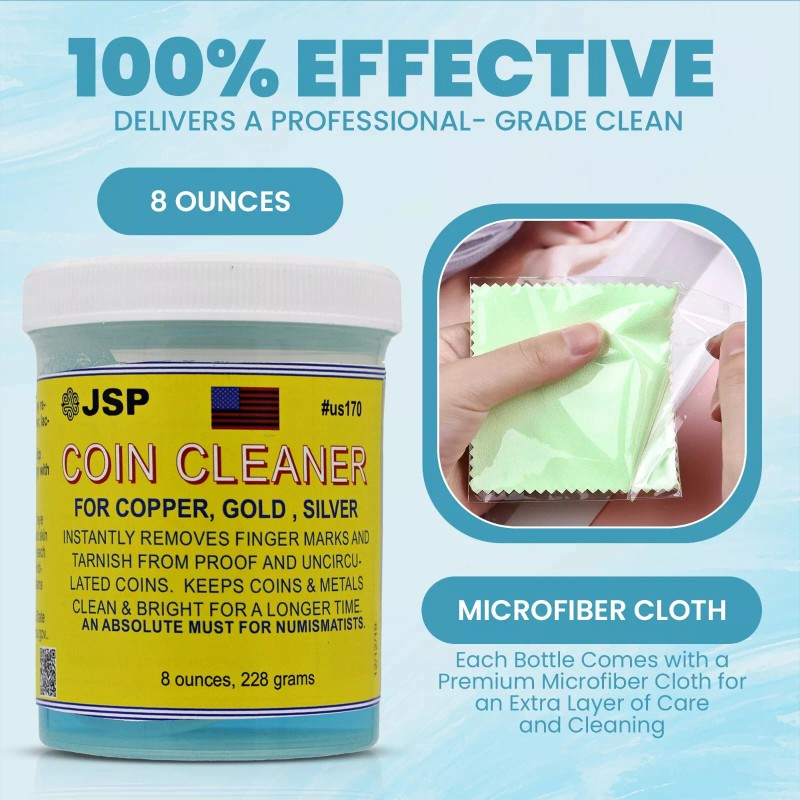 JSP Super Coin Cleaner for Copper Gold Silver Precious Metals