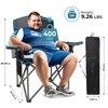 FUNDANGO Oversized Folding Camping Chair for Adults 2 Pack, 550