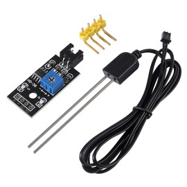 D-FLIFE Soil Moisture Sensor, Icstation Humidity Detector, with Corrosion Resistant Probe, Digital Analog Signal Output for Arduino Raspberry Pi Garden Automatic Watering System (4Sets)