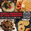 SugarWhisk 4 Inch Double Mini Waffle Maker Machine, Chaffle Maker,