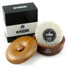 Kent SB6 Dark Wood Shaving Bowl with soap