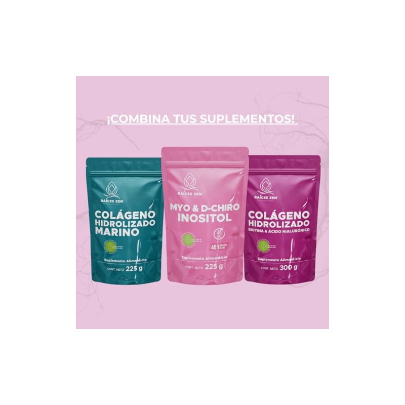 Colágeno Hidrolizado Marino 225g, Suplemento Alimenticio, Sin Sabor, Sin Azúcar,