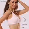 GXOULRRA Deep V Bras for Women Comfort Wireless Bras Bralettes
