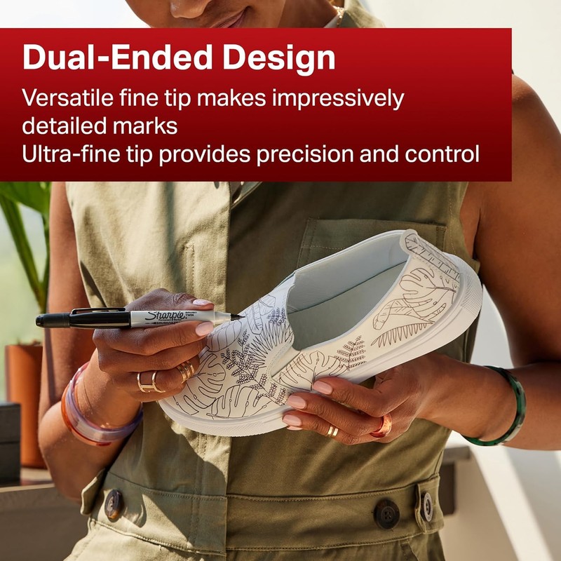 Sharpie Twin Tip Permanent Markers | Fine & Ultra-Fine Points