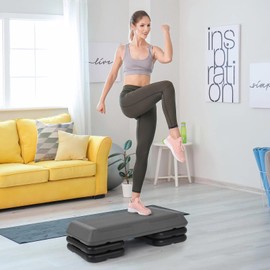 Venbytech for 28'' Step Platform W/4 Riser Exercise Workout Stepper