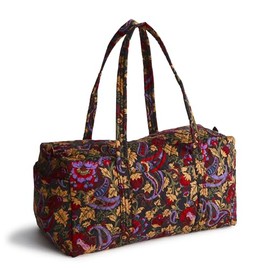 Vera Bradley Women's Premium Cotton Original Duffel, Midnight Garden Paisley, One Size