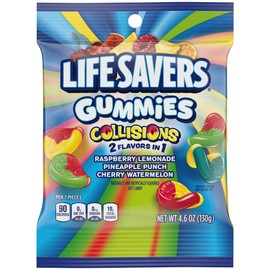 LIFE SAVERS Gummies Collisions Gummy Candy, Bulk Candy Pack 12, 4.6 Oz