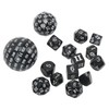 15Pcs Polyhedral Dice Set Acrylic D3 to D100 Table Gaming