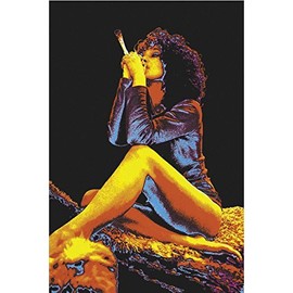 24"x36" Smoking Woman Blacklight Poster