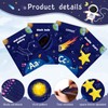 Harloon 56 Pcs Outer Space Alphabet Number Bulletin Board Galaxy