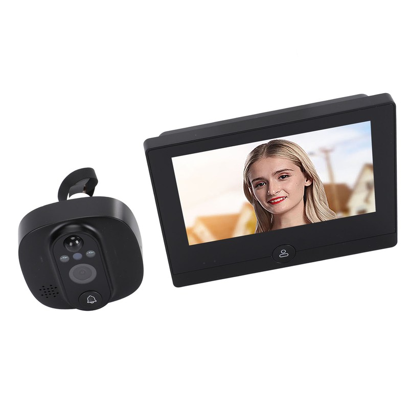 4.3inch Peephole Camera 1080P WIFI Front Door 150 Degree Wide