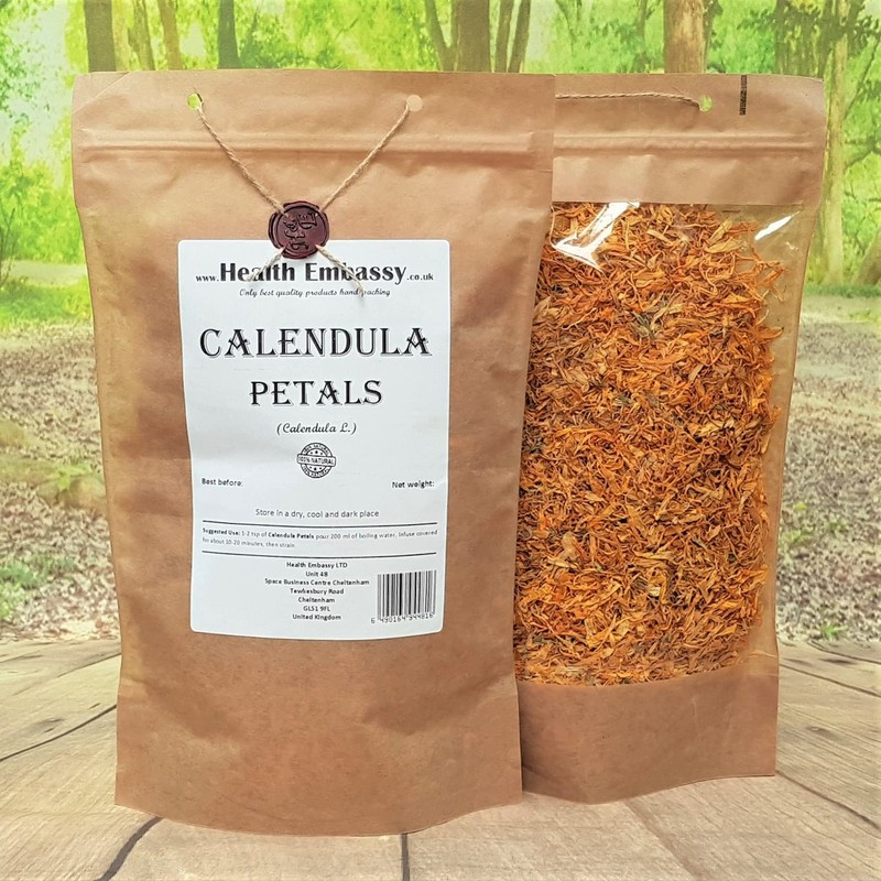 Health Embassy Calendula Petals (Calendula L) Marigold Loose Herbal Tea