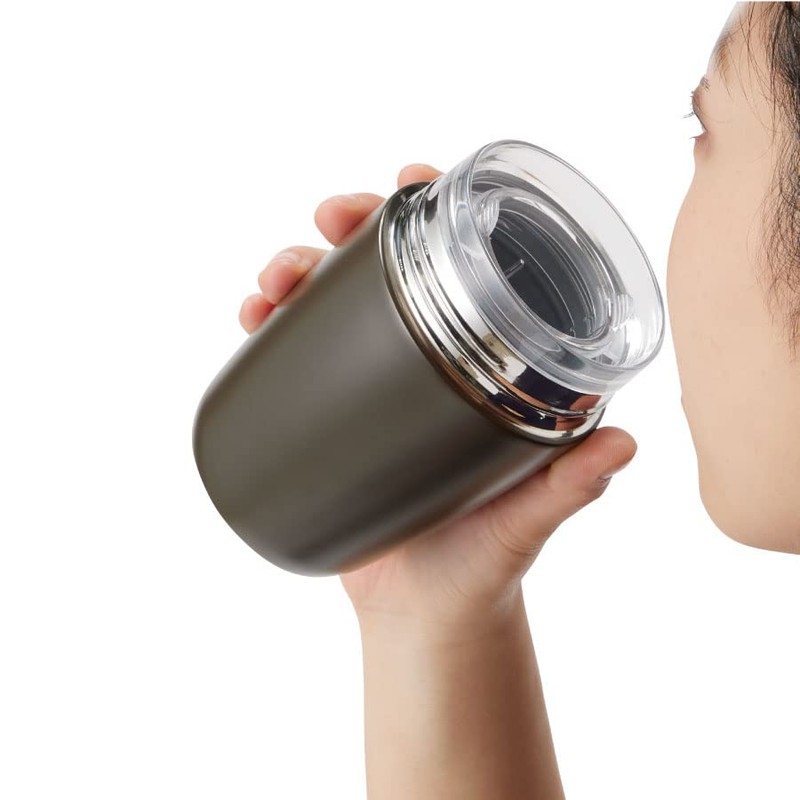 MOTTERU Mottel Anywhere Drip Thermo Bottle (Milky White) | Thermostainless