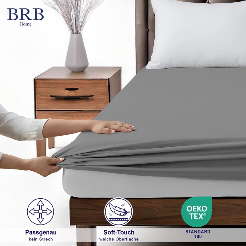 BRB Home Fitted Sheet 140 x 200 cm - Fitted