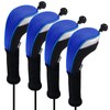 Andux 4pcs/Pack Long Neck Golf Hybrid Club Head Covers Dial