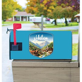 Helen Georgia Town in Mountains Design Souvenir Magnetic Mailbox Cover