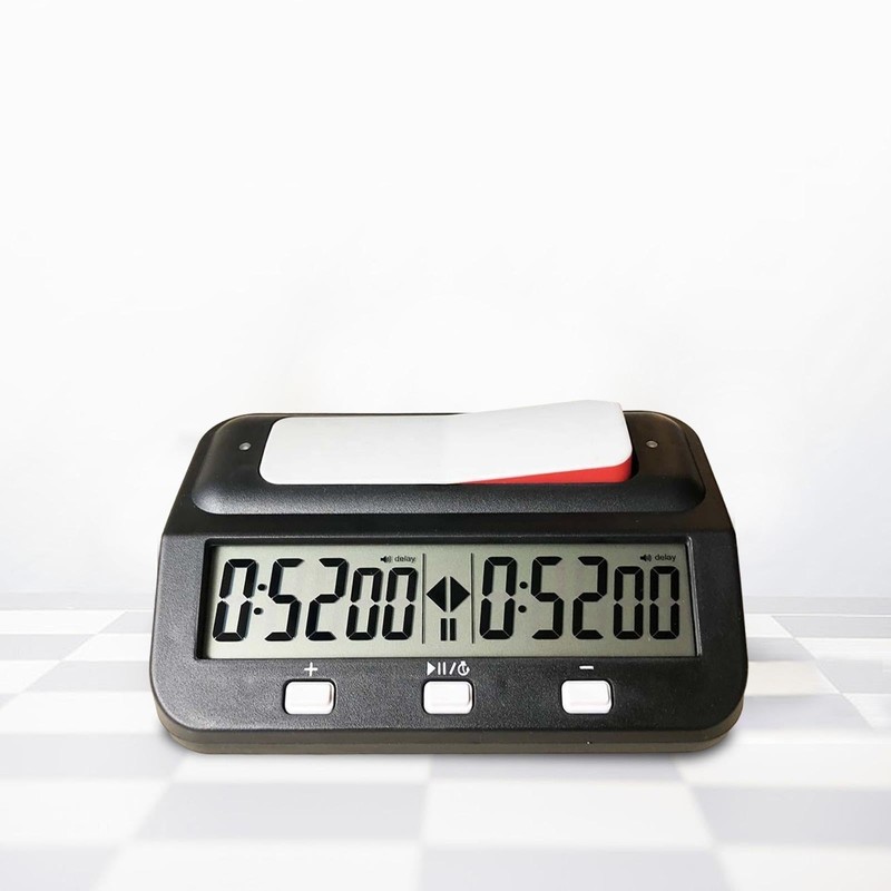 Frediuo International Chess Timer Clock, Digital Chess Clock, Compact Portable
