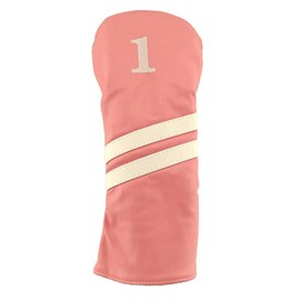 Hurricane Golf 2 Stripe Driver Headcover Pink Fits 400cc to 460cc
