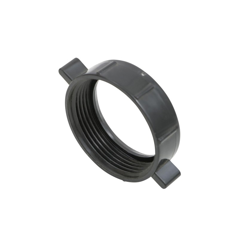 Highcraft Plastic Slip Joint Nut with Washer 1-1/4" Black Slip