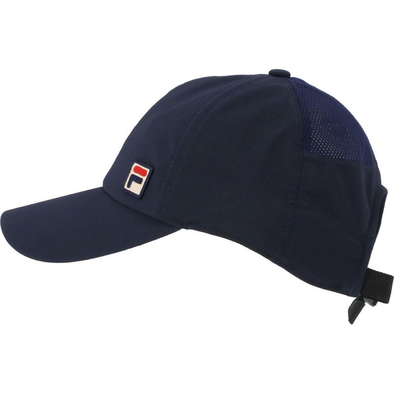 FILA Mesh Insert UV-Resistant Logo Cap, Unisex, Adult, fila navy