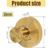 LimCryspp 2Pcs Hook Waterproof Rustproof Bathroom Towel Hanger No-Drill Towel