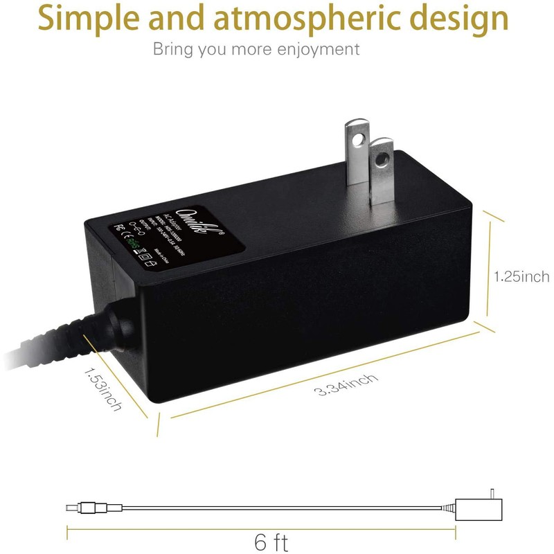 Omilik 6FT 12V Wall AC-DC Charger Adapter for Razor Electric