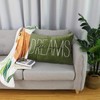 Emvency Olive Green Throw Pillow Cover Rustic Follow Your Dreams