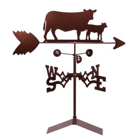 SWEN Products Cow and Calf Weathervane (Roof Mount Included)