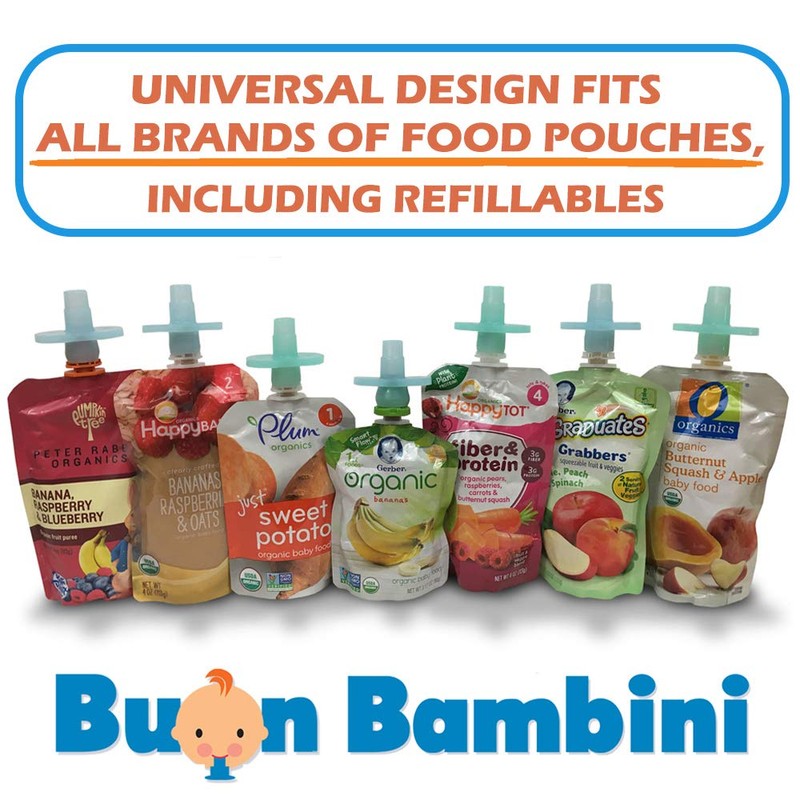 Soft Sip Baby Food Pouch Topper Plus Travel Case -