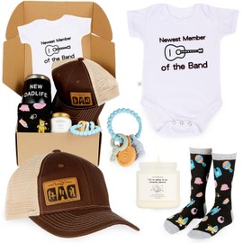 Soon-to-be Dads Gift, First Time Father’s Day Box, 6-Piece First-Time Dad Kit for Baby Shower & Gender Reveal, Unique Kit for Expecting Fathers, New Dad Gifts for Men