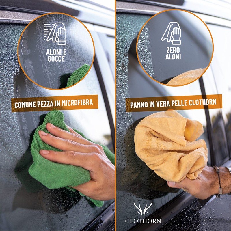 Clothorn® Professional Car Suede Leather - Made in Italy -