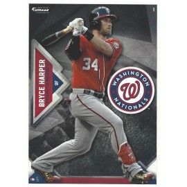 Fathead BRYCE HARPER FATHEAD TRADEABLES WASHINGTON NATIONALS REMOVABLE DECAL 2016 #1