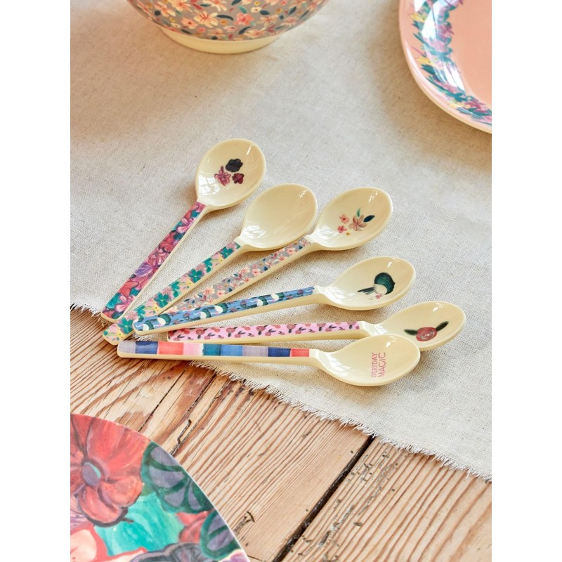 Rice Coffee Melamine Spoon A New York Minute Print Set