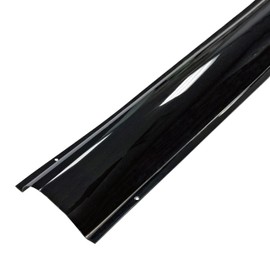 Electriduct Black Stainless Steel Wire Guard Surface Raceway Metal Cord Cover - 58 Inch - Channel Size: 0.95" W x 0.28" H (Small)