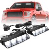 Emergency Dash Strobe Lights White Safety Flashing Warning Hazard Windshield