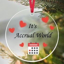 Accountant Gifts Acrylic Christmas Ornament CPA Gifts Thanksgiving Graduation Birthday Gift for Accounting Coworker Boss Bookkeeper Stock Trader Bankers Financial Analyst Advisor Calculator Gift