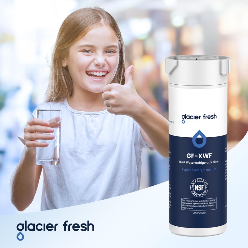 GLACIER FRESH XWF Replacement for GE XWF Refrigerator Water Filter
