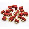 Onkuey 10 Pairs Deans Style Anti-Skid T Plug Connector Adaptor